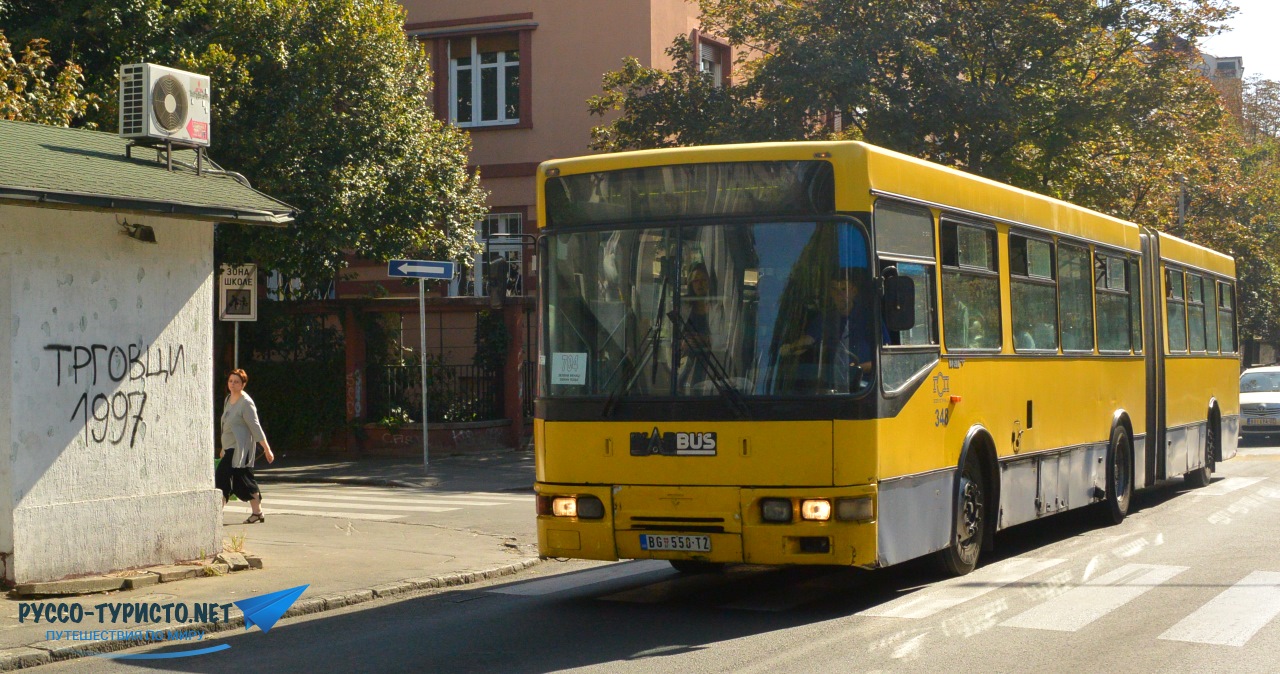 Общественный транспорт - автобус в Белграде