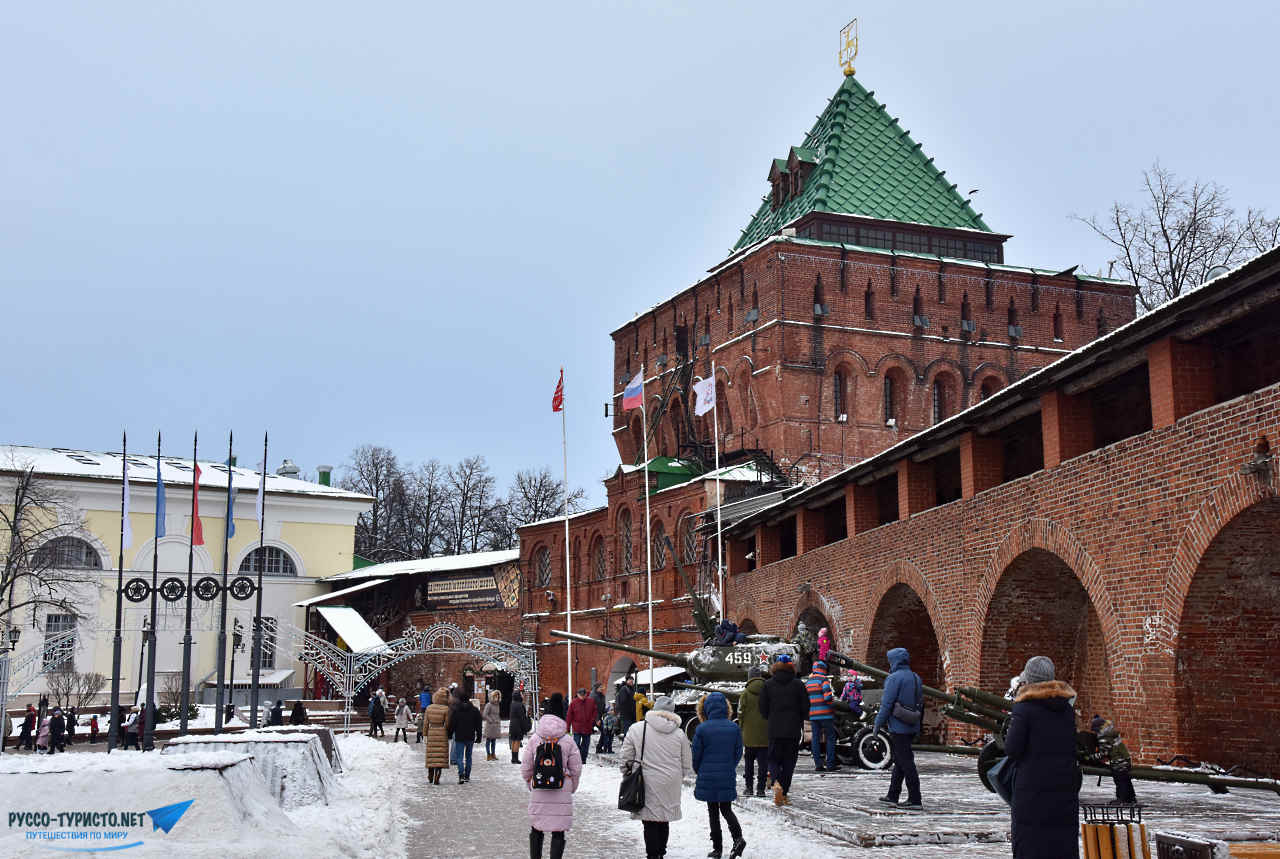 Нижегородский Кремль - фото зимой