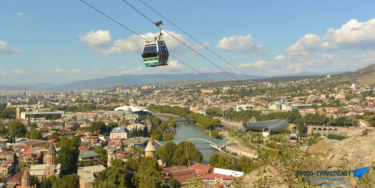 Путешествие в Тбилиси - крепость нарикала и канатная дорога