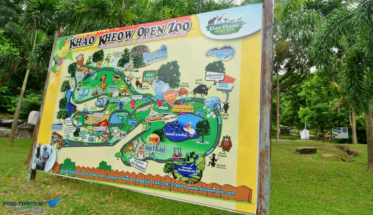 Открытый зоопарк Кхао Кхео в Таиланде, Паттайя